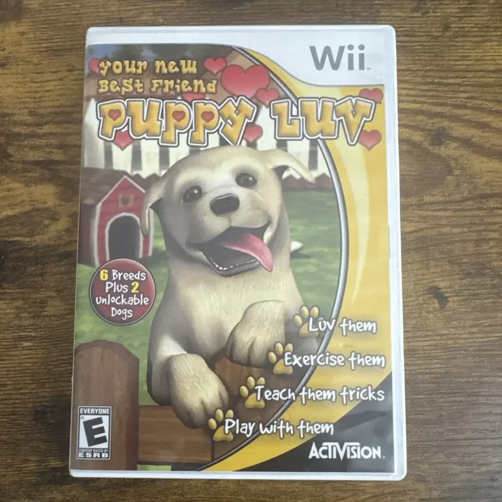 Puppy Luv Nintendo Wii Video Game Activision CIB Tested